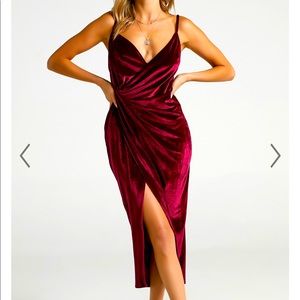 Velvet Midi Dress